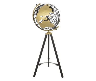 Globe terrestre métal sur pied Ramon H70