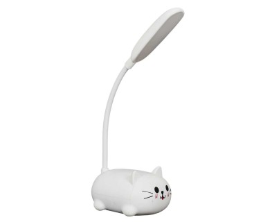 Lampe veilleuse LED chat blanc