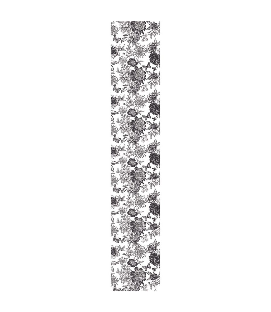 Rouleau sticker déco florale 250x45 vintage