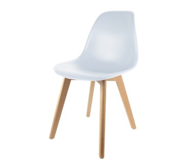 Chaise scandinave coque blanc