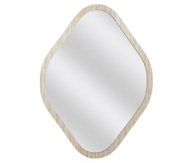 Miroir contour bois losange Elio H60